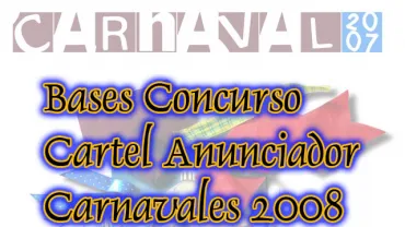 imagen flyer anuncio concurso cartel carnaval 2008