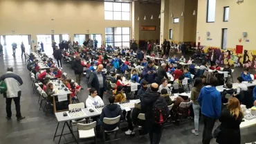 imagen del torneo de ajedrez, enero 2019, Miguelturra. Fuente imagen Club Ajedrez Miguelturra