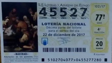 imagen publicada por el CD Miguelturreño en redes sociales del boleto de lotería robado, noviembre 2017