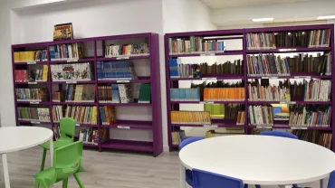 imagen de la nueva biblioteca municipal de Miguelturra, abril 2019