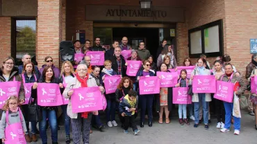 imagen de personas acto contra la violencia de género, 25 noviembre 2017