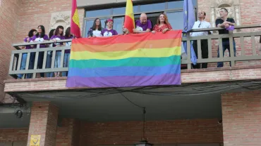 imagen de la bandera desplegada, 22 junio 2018