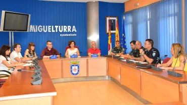 imagen de la Junta Local de Seguridad previa a las Ferias y Fiestas, Miguelturra 2019