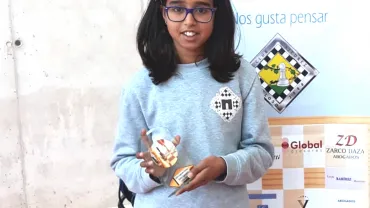 imagen de Lgalia Mahajub, febrero 2019, fuente imagen Club Ajedrez Ciudad Real