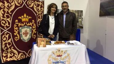 Fátima Mondéjar y Miguel Fernández en el inicio de la Ruta de la Pasión Calatrava 2017