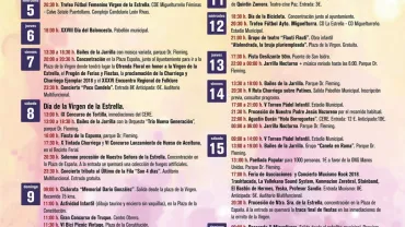 imagen cartel resumen actividades Ferias y Fiestas 2018 Miguelturra, diseño cartel Centro de Internet