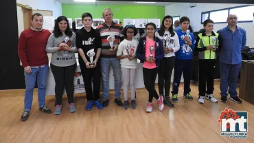 imagen de organización y participantes torneo ajedrez Cristo, mayo 2018