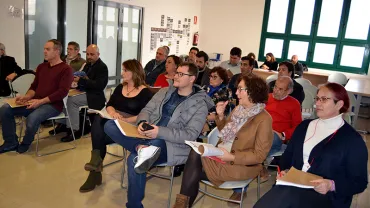 imagen de la asamblea de la AD Campo de Calatrava, febrero 2020, fuente imagen Gabinete Prensa Multimedia