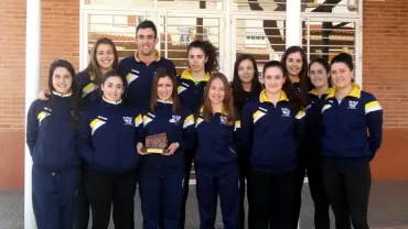 imagen del equipo femenino del ADV Miguelturra, marzo 2016