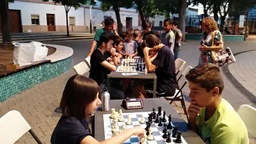 imagen de la actividad ajedrez nocturno, Miguelturra, agosto 2018