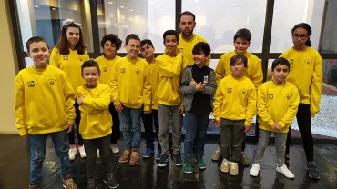 imagen de los componentes del Club Ajedrez Miguelturra en el torneo, 26 enero 2020