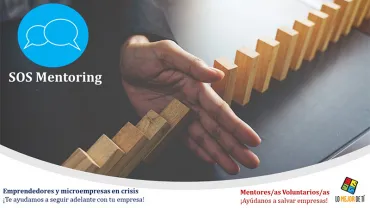 imagen información sobre programa SOS Mentoring de Aprofem, abril 2020