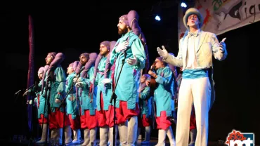 imagen de Araka la Kana durante su concierto en Miguelturra, enero 2018