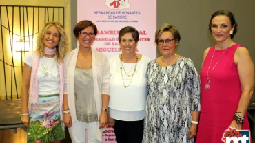 imagen de la alcaldesa y organización en la Asamblea de Donantes de Sangre, octubre 2018