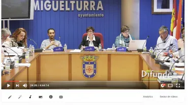 imagen captura pantalla Pleno Ordinario Ayuntamiento de Miguelturra, 6 abril 2017