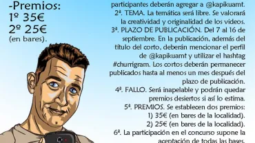imagen del Cartel del concurso de videos cortos churrigram, Ferias 2015