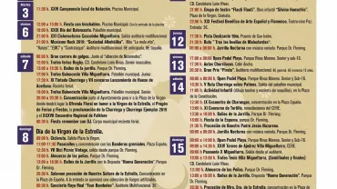 imagen del cartel anunciador de los eventos de Ferias y Fiestas 2019 de Miguelturra