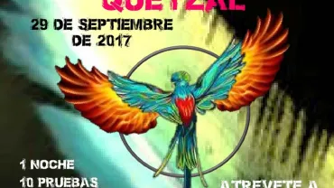 imagen del cartel anunciador de los Terceros Juegos del Quetzal, Miguelturra septiembre 2017