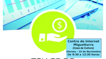 imagen del cartel del taller sobre gestión digital de economía, noviembre 2017