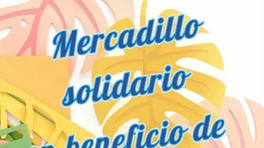 imagen del cartel del Mercadillo Solidario de Aspacecire, octubre 2017
