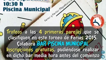 imagen cartel Campeonato de Truque Ferias 2015 Miguelturra