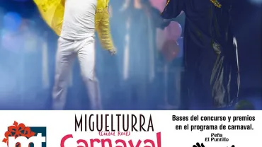 imagen del cartel Tu Careta me suena, Carnaval Miguelturra 2017, diseño Centro de Internet