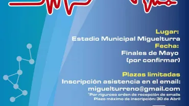 imagen del cartel uso de desfibrilador DESA, abril 2017