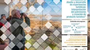 imagen del cartel anunciador del curso de turismo, septiembre 2019