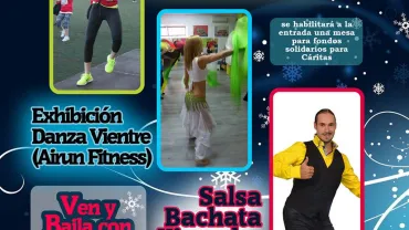 imagen del cartel de la jornada navideña de ritmos latinos, enero 2016
