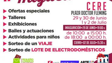 imagen del cartel anunciador de la Segunda Feria del Comercio de Miguelturra, junio julio 2017