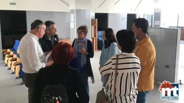 imagen de la visita institucional al futuro centro ocupacional en Miguelturra, mayo 2019
