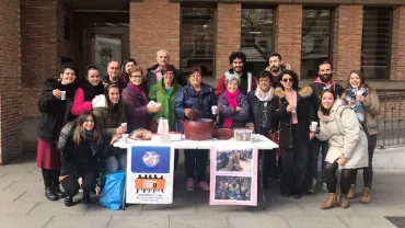 imagen del chocolate solidario en Miguelturra, abril 2018