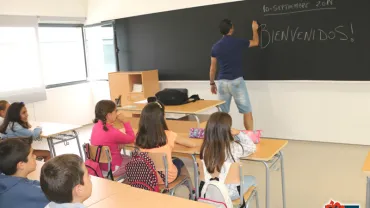 imagen del nuevo curso en el nuevo colegio Número 5 de Miguelturra