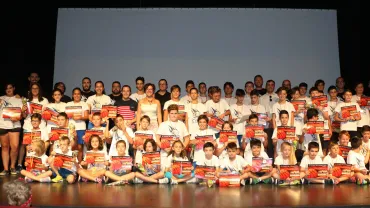 imagen de la clausura del Clinic de Baloncesto, Miguelturra julio 2018