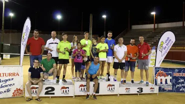 imagen de la clausura del Open de Tenis, Miguelturra, julio 2018