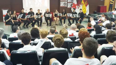 imagen del concierto de clarinetes de la Escuela de Música y Danza de Miguelturra, junio 2017