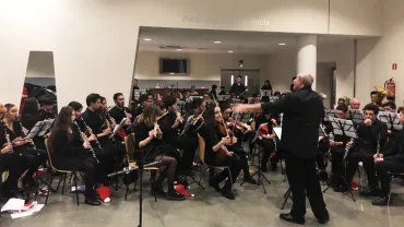 imagen del concierto de música en el Hospital de Ciudad Real, diciembre 2017, fuente imagen Fátima Mondéjar Rodrigo