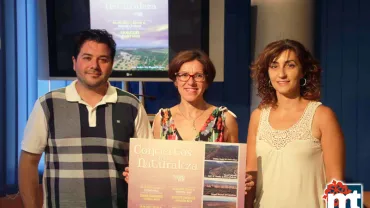 imagen de Triguero, Sobrino y Mondéjar, de izquierda a derecha, junio 2017, presentación concierto Huecco y Moby Dick