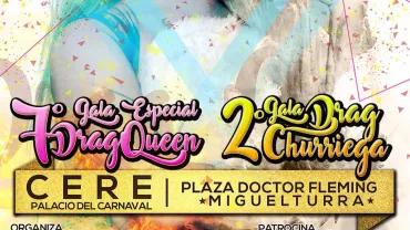 imagen del cartel de los concursos de Drag Queens, Carnavales 2017, diseño de Arte Gráfiko