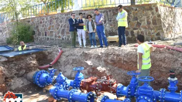 imagen de la visita a las obras de abastecimiento de agua en San Isidro, 30 de septiembre 2019