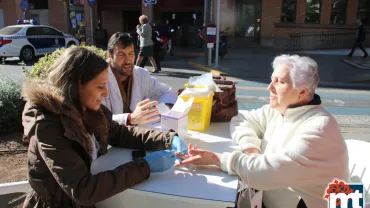 imagen de una de las 56 personas que se acercaron a los controles de glucemia, noviembre 2017