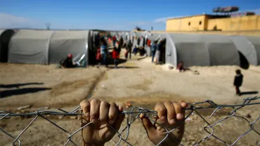 imagen de campamento de personas refugiadas, fuente imagen Amnistía Internacional