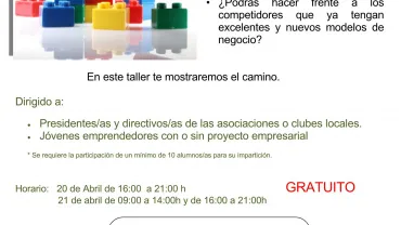 imagen del cartel anunciador del taller Planificación Estrategias en organizaciones, abril 2018