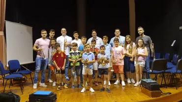 imagen de participantes y docentes del curso intensivo de trompeta, mayo 2019