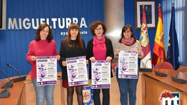 imagen presentación actos del Día Internacional contra la violencia de género 2019 en Miguelturra