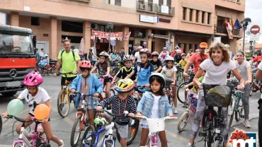 imagen de la salida del recorrido del Día de la Bici, ferias y fiestas 2019 Miguelturra