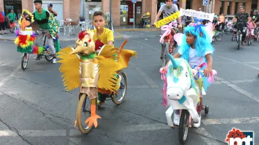 imagen de participantes en el Día de la Bicicleta, Ferias y Fiestas 2018 Miguelturra