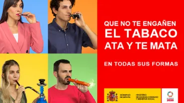imagen promocional de la campaña El Tabaco Ata y Te Mata, septiembre 2019