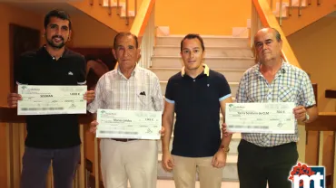 imagen de Rodrigo García, Andrés Moraga, Diego Rodríguez y Bernardino Mora, de izquierda a derecha, septiembre 2018