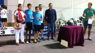 imagen entrega trofeos Torneo Pádel Infantil, ferias 2015 Miguelturra